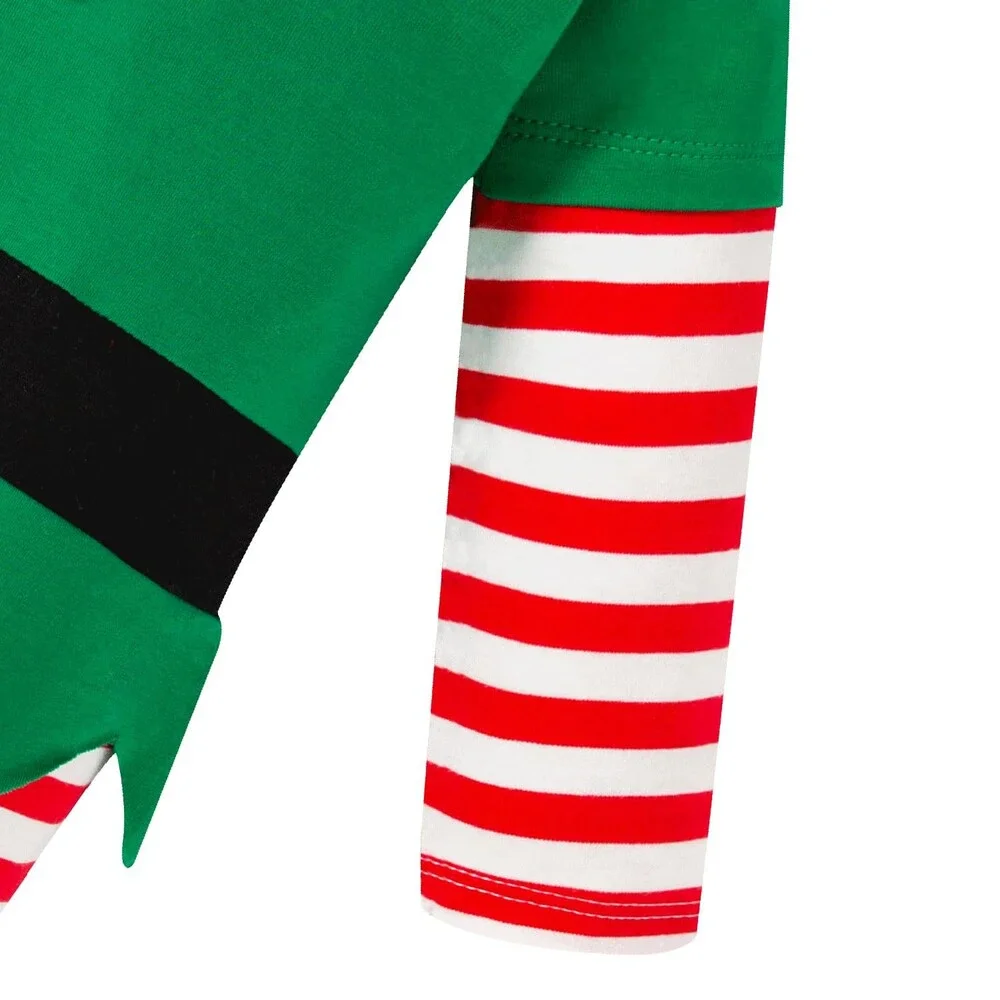 LENSOUS Baby Red Infants Christmas Elf Costume Santa's Helper Cosplay 18-24M
